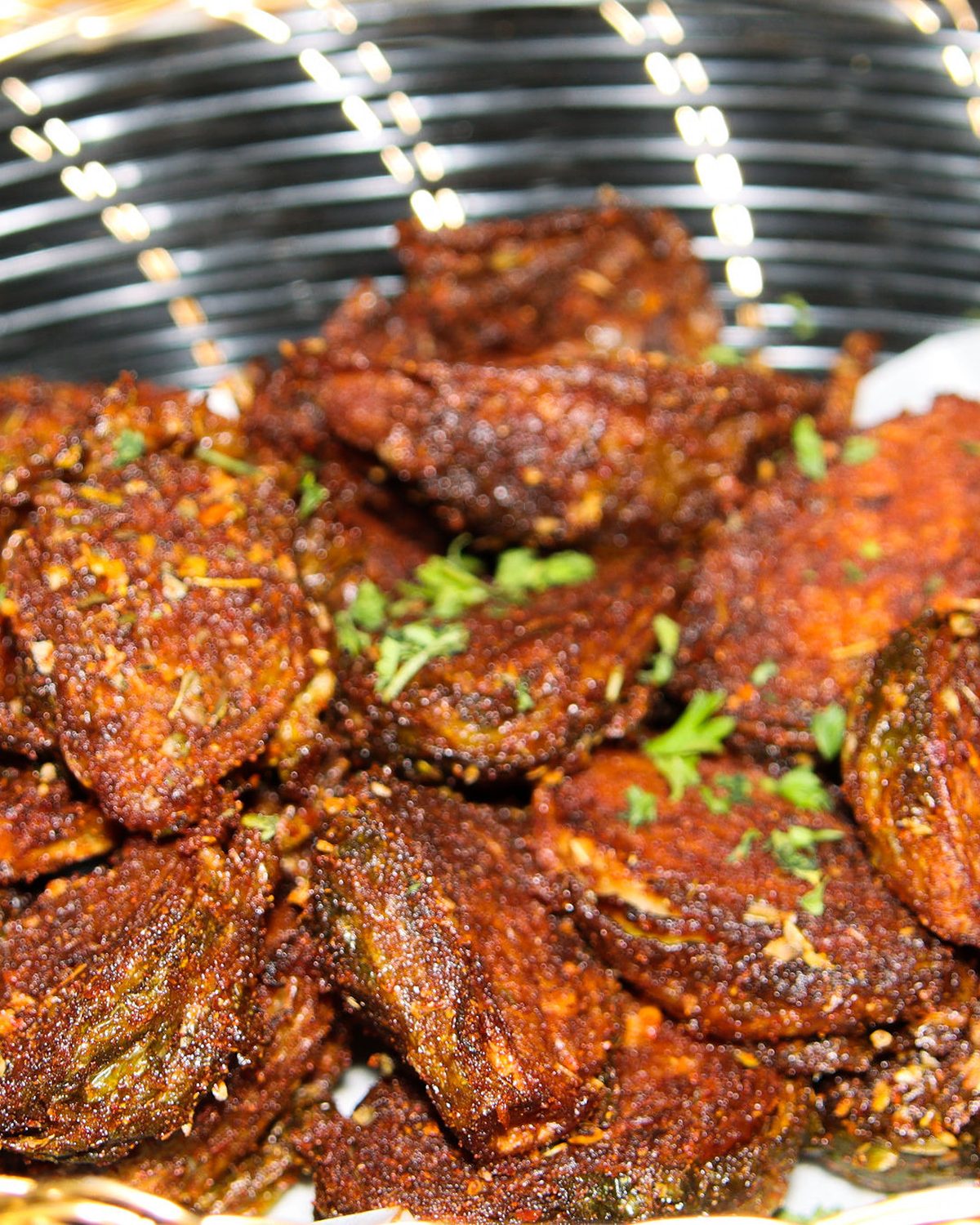 Crispy Mediterranean brussel sprouts with urfa aioli